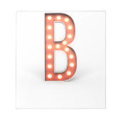 B Monogram Markttent Bulb Notitieblok (Voorkant)