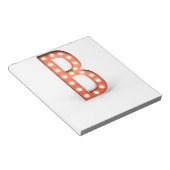 B Monogram Marquee Lamp Notitieblok (Schuin)