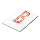 B Monogram Marquee Lamp Notitieblok (Linkerzijde)