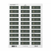 B Monogram op maat gemaakt etiket (Full Sheet)