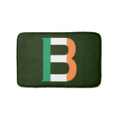 B Monogram overlay op Ierse vlag bmcnt Badmat (Voorkant)