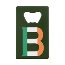 B Monogram overlay op Ierse vlag bocnt