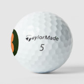 B Monogram overlay op Ierse vlag tmtp5 gbcnt Golfballen (Logo)