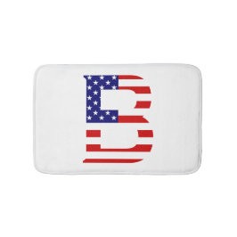 B Monogram overlay op USA Flag bmcnt Badmat
