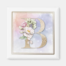 B Monogram Roze Bloem