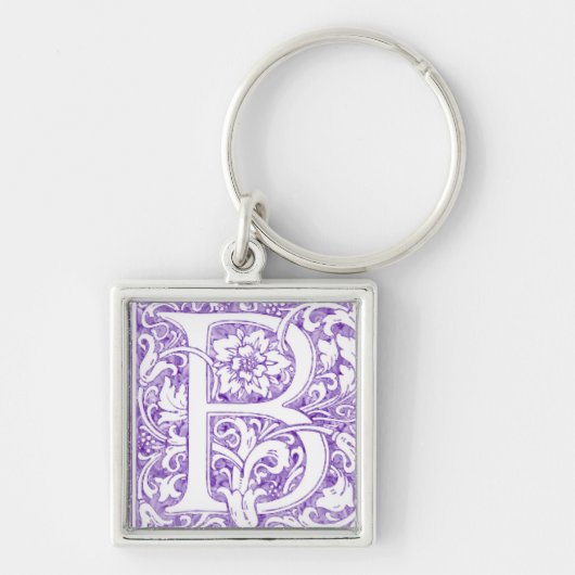 "B" monogram Sleutelhanger (Voorkant)