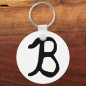 B Monogram Sleutelhanger (Voorkant)