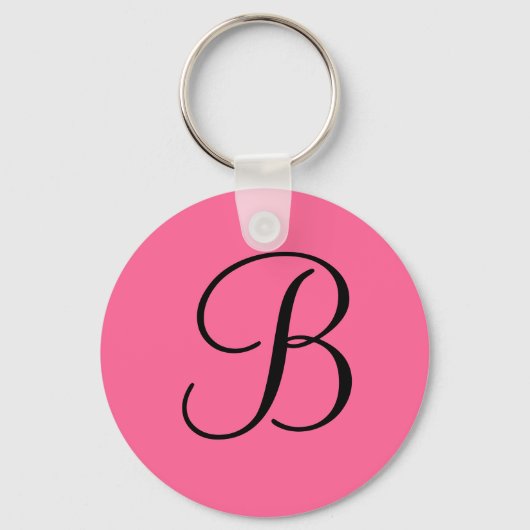 "B"-monogram Sleutelhanger (Voorkant)