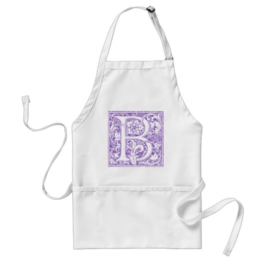 "B"  monogram Standaard Schort (Voorkant)