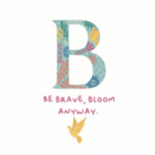 B-monogram Sticker (Voorkant)