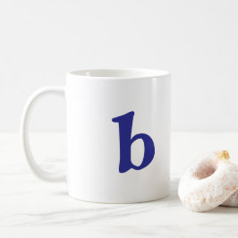 B Monogram Wit Klassieke Mok