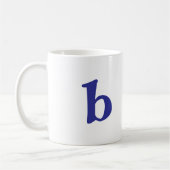 B Monogram Wit Klassieke Mok (Links)