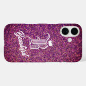 B Mooie Roze iPhone Case (Achterkant (horizontaal))