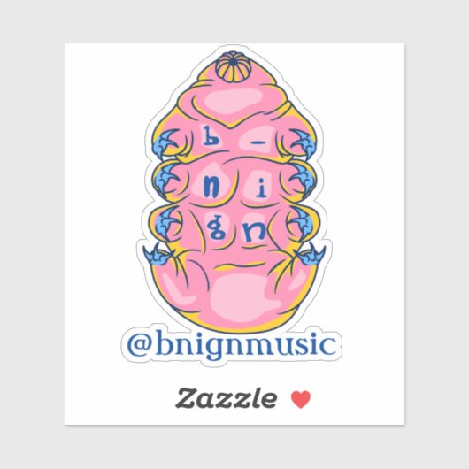 b-nign Handvat Tardigrade Sticker (Vel)