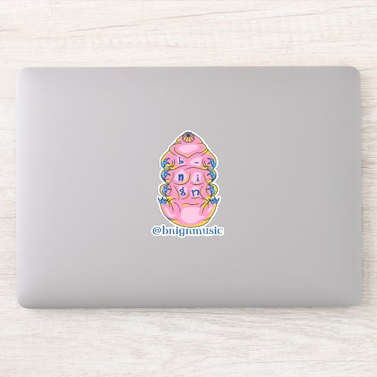 b-nign Handvat Tardigrade Sticker (Computer)