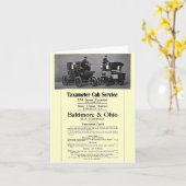 B+O de Dienst 1908 van de Cabine van Taxameter van Kaart (Gele Bloem)