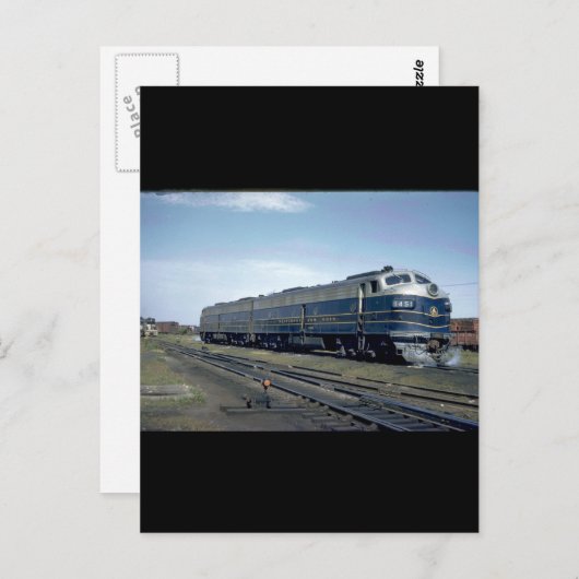 B&O EMD E-8Aw/A set #1451_Trains Briefkaart (Voorkant / Achterkant)