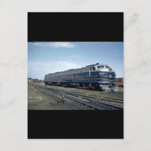 B&O EMD E-8Aw/A set #1451_Trains Briefkaart