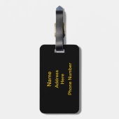 B O L-letters Bagagelabel (Achterkant verticaal)