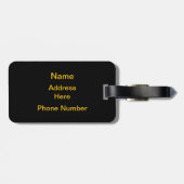 B O L-letters Bagagelabel (Achterkant horizontaal)