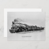 B&O-locomotief in dienst Briefkaart (Voorkant / Achterkant)