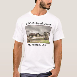 B&O Railroad Depot - Mt Vernon Oh, B&O Railroad... T-shirt