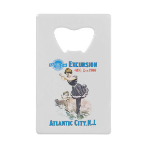 B+O Railroad Excursion 1900-creditcard Creditkaart Flessenopener