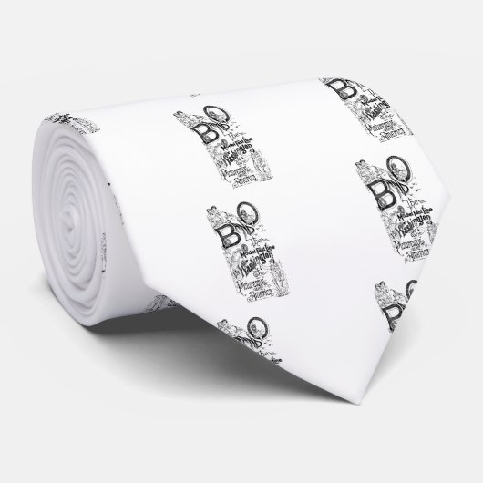 B&O Railroad - Model Fast Line 1869 Mannen Stropda Stropdas (Opgerold)