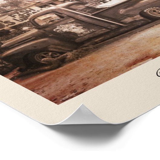 B.O.'s Fishwagon Key West Poster (Hoek)