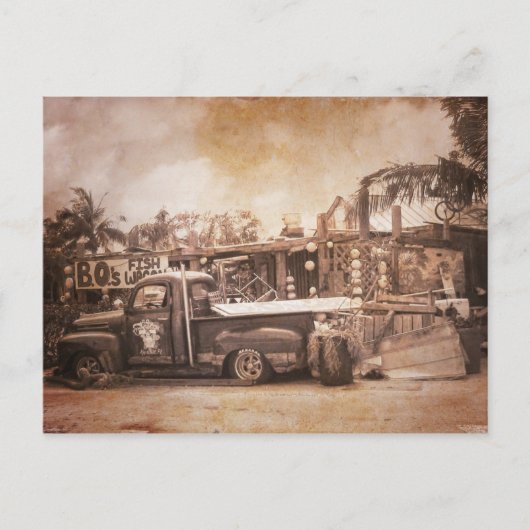 B.O.'s viswagen Briefkaart (Voorkant)