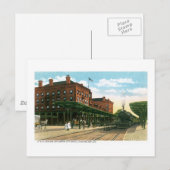 B&O-station & Queen City Hotel, Cumberland, MD Briefkaart (Voorkant / Achterkant)