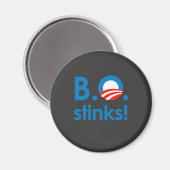 B.O. Stinks / Anti-Obama Magneet (Voorkant / Achterkant)