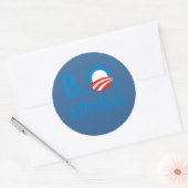 B.O. Stinks / Anti-Obama Ronde Sticker (Envelop)