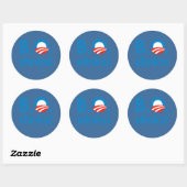 B.O. Stinks / Anti-Obama Ronde Sticker (Vel)