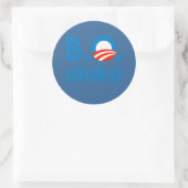 B.O. Stinks / Anti-Obama Ronde Sticker (Tas)