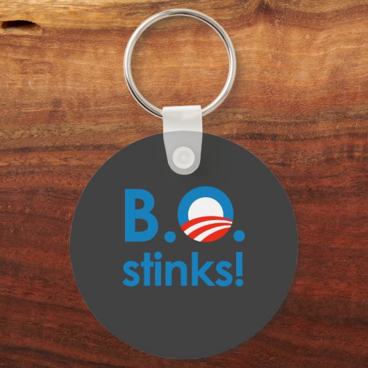 B.O. Stinks / Anti-Obama Sleutelhanger (Voorkant)