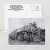 B & O-stoomlocomotief 4013 Briefkaart (Voorkant / Achterkant)