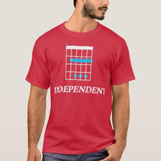 B Onafhankelijk B Guitar Chord Tab Donkerthema T-shirt