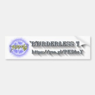 "B"ØRDERLESS TV LOGO バンパーステッカー ver2.1 Bumpersticker