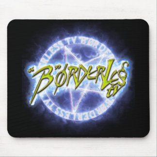 "B"ØRDERLESS TV LOGO マウスパッド MUISMAT
