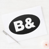 B& OVAL-STICKER OVALE STICKER (Envelop)
