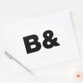 B & OVALE STICKER (Envelop)