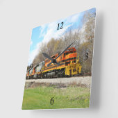 B&P Diesel Springtime-locomotief Vierkante Klok (Hoek)