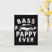 B Pappy Ever Visserij Cadeaus Pappy Vaderdag  Kaart (Gele Bloem)