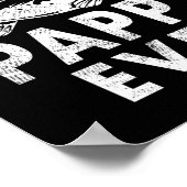 B Pappy Ooit Gevist Gifts Pappy Vaderdag Poster (Hoek)