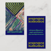 b/pc Artisanware Knit Business/Profile Card Visitekaartje (Voorkant / Achterkant)