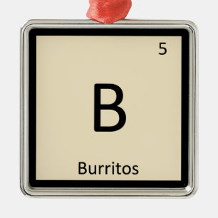B - Periodieke Tabel voor de Mexicaanse chemie van Metalen Ornament
