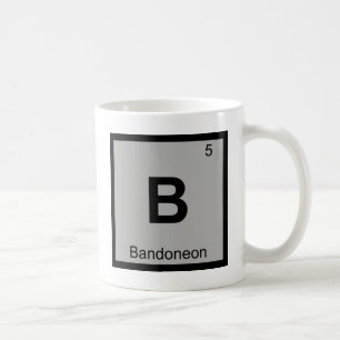 B - Periodieke tabel voor de muziekchemie van Band Koffiemok