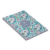 B Persian Boteh Paisley Pattern Monogram Diary N Notitieboek (Rechterzijde)