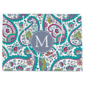 B Perzische Bothe Paisley Patroon Monogram LGift B Large Cadeautasje (Voorkant)